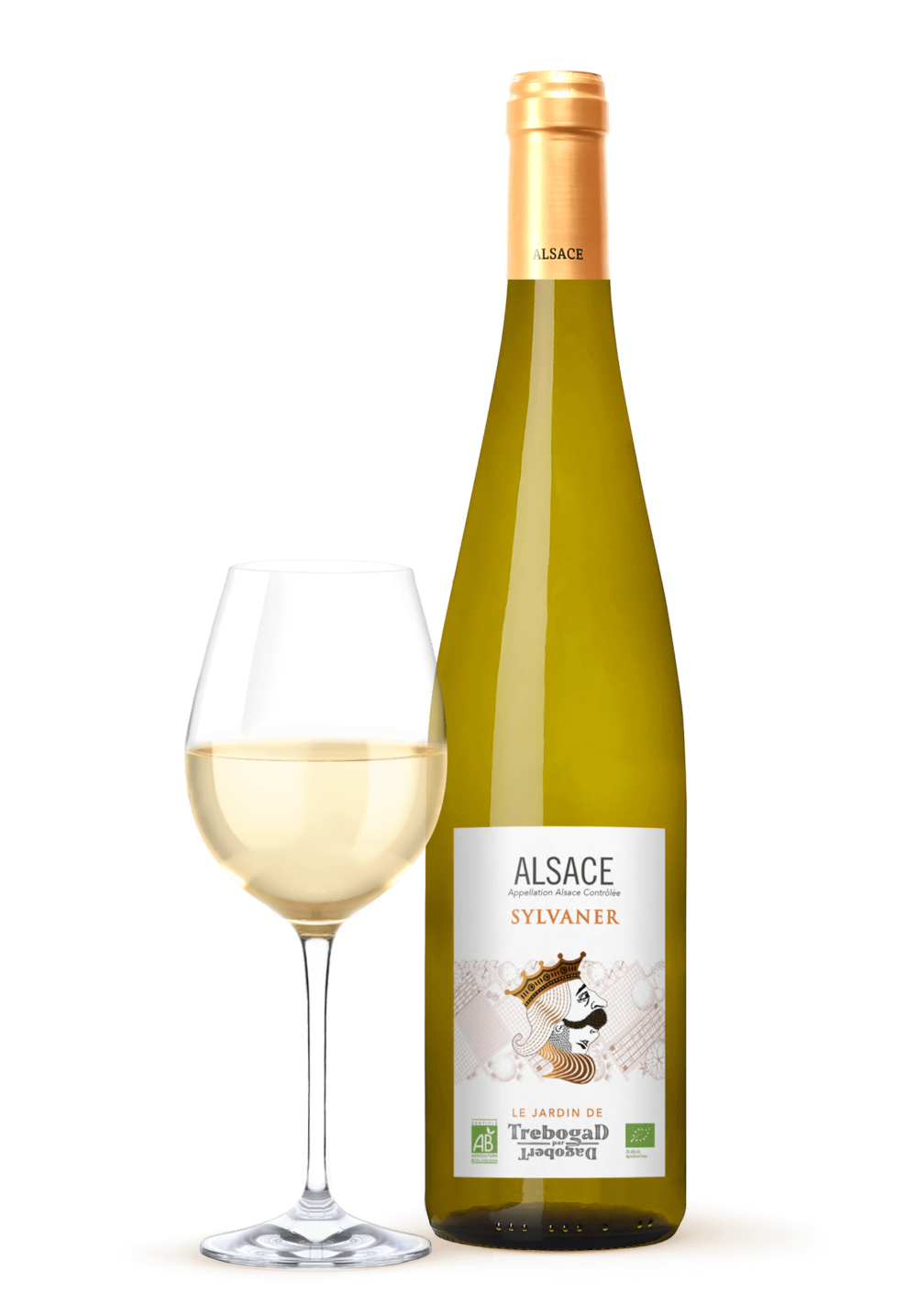 Wino francuskie AOC Sylvaner Alsace Jardin de Trebogad BIO