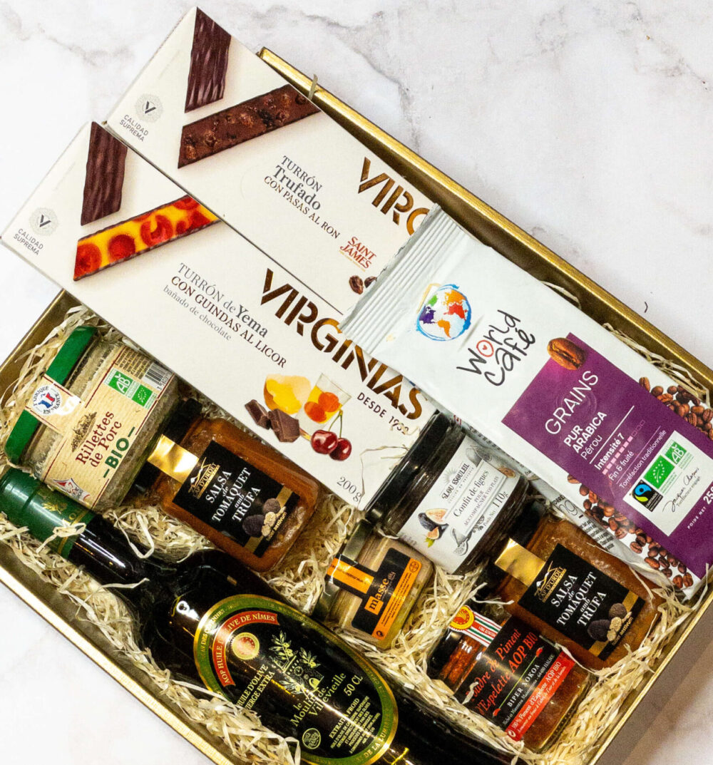 Zestaw prezentowy premium z oliwą i foie gras