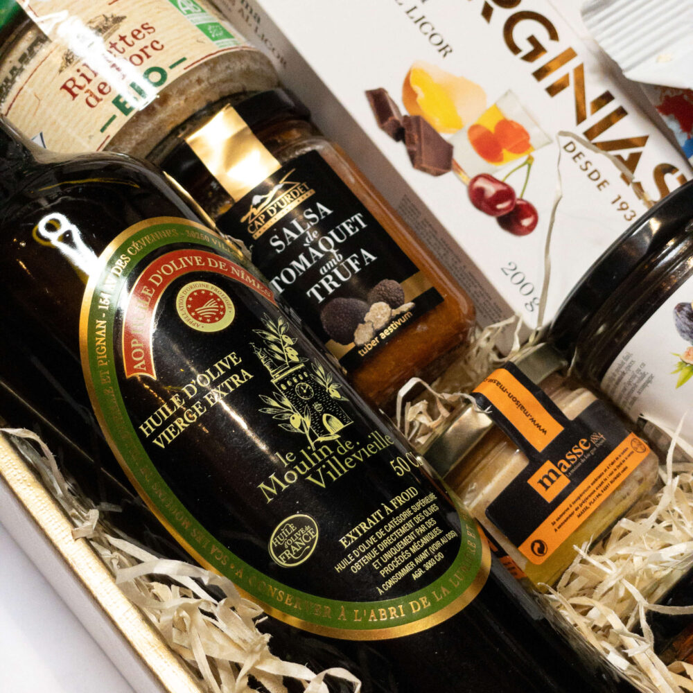 Zestaw prezentowy premium z oliwą i foie gras